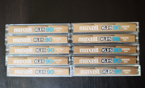 10x maxell 90 gold - maxell, xl